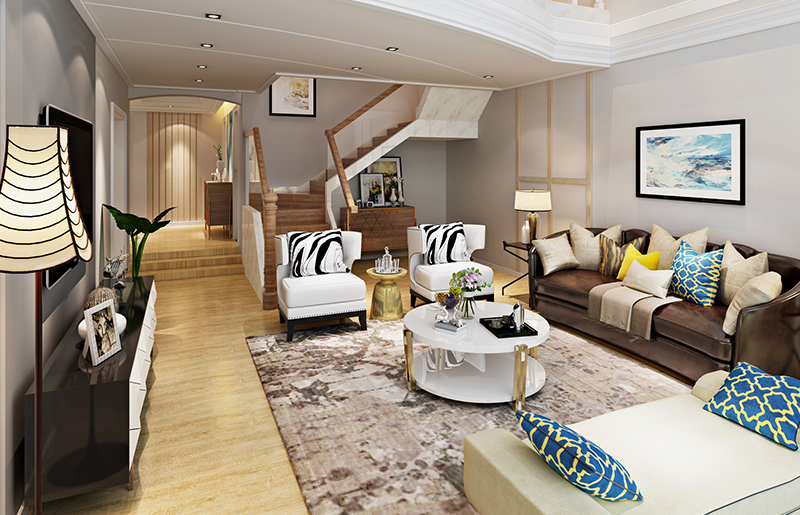 白云深處幽蘭苑現(xiàn)代簡(jiǎn)約別墅裝